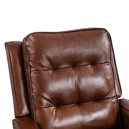 Fauteuil inclinable à dossier relevable, fauteuil en tissu avec décoration rivetée, fauteuil d'appoint simple