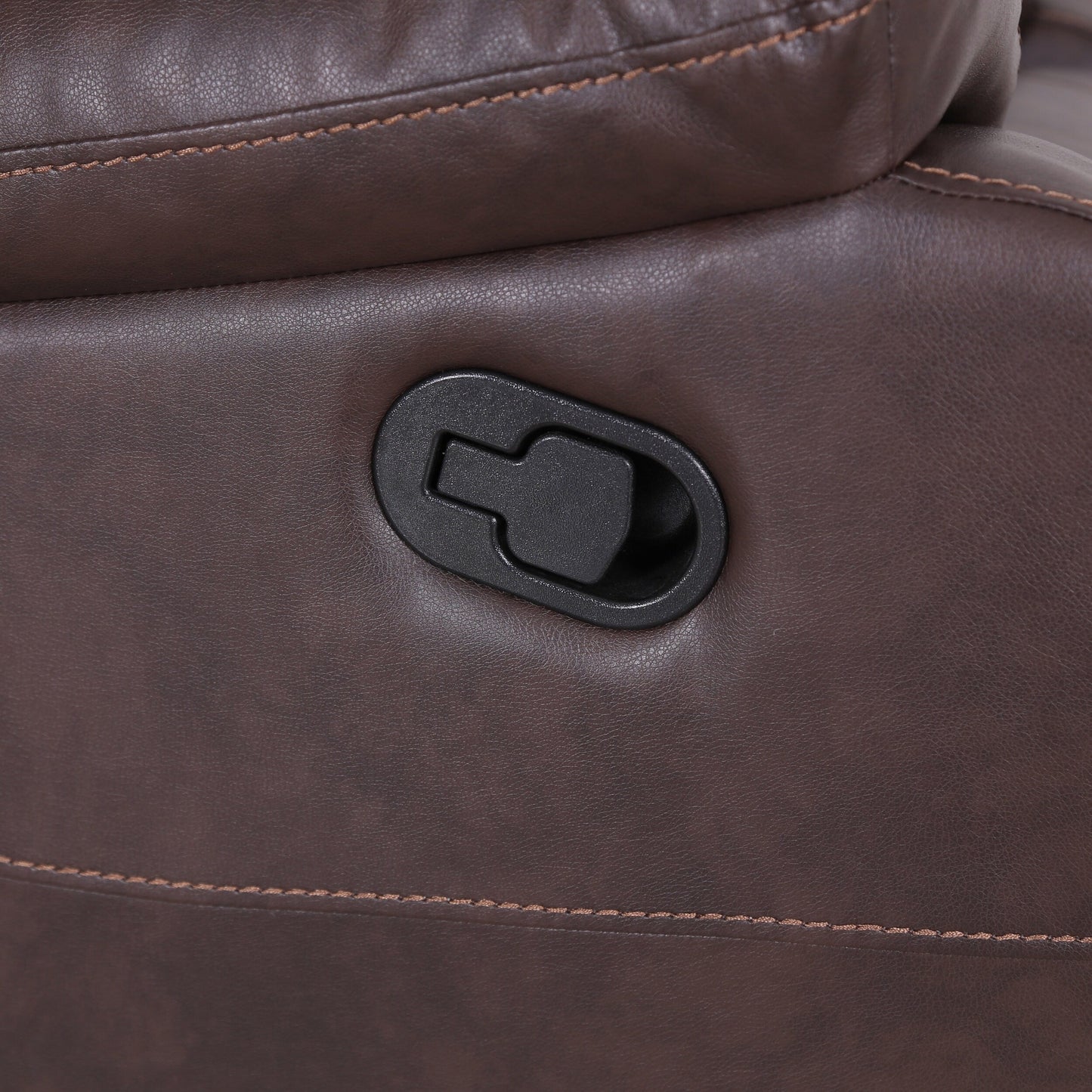 Fauteuil inclinable pivotant en similicuir capitonné Malic par Christopher Knight Home