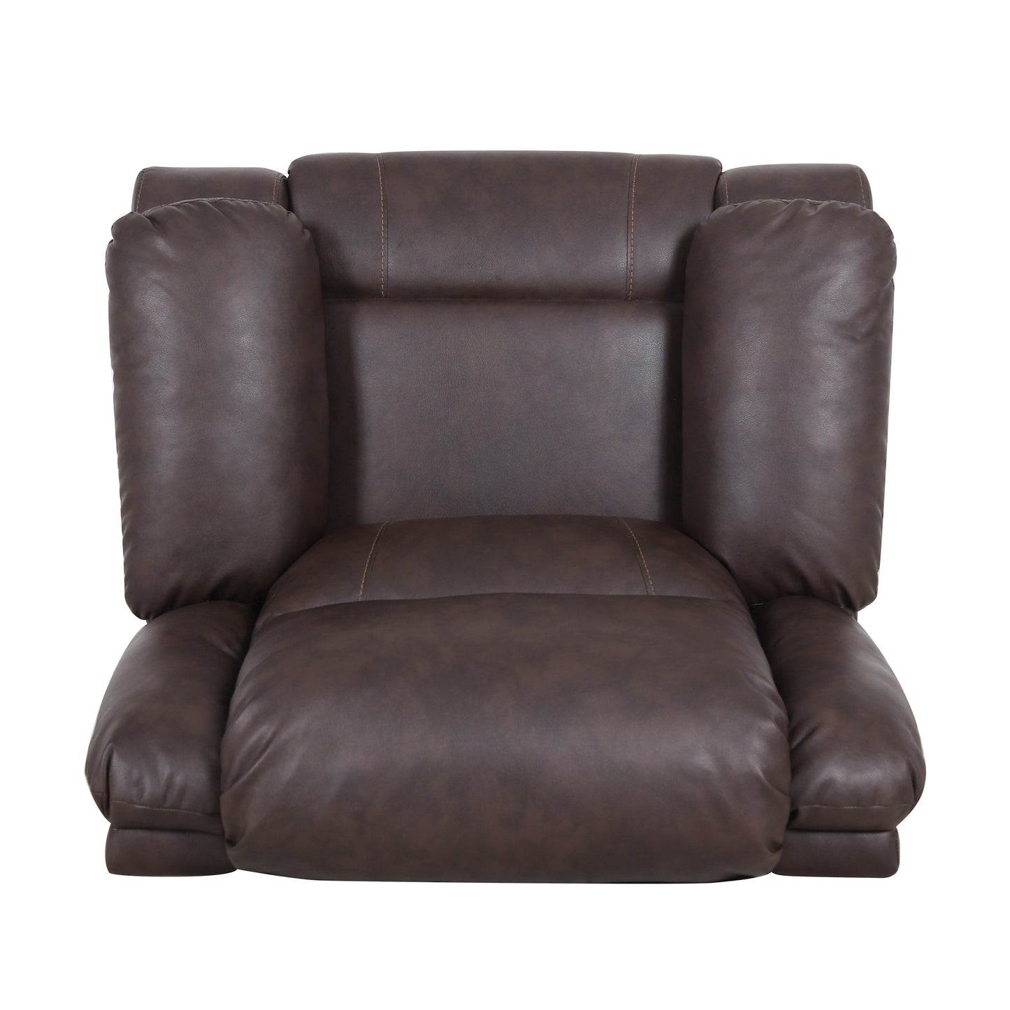 Fauteuil inclinable pivotant en similicuir capitonné Malic par Christopher Knight Home