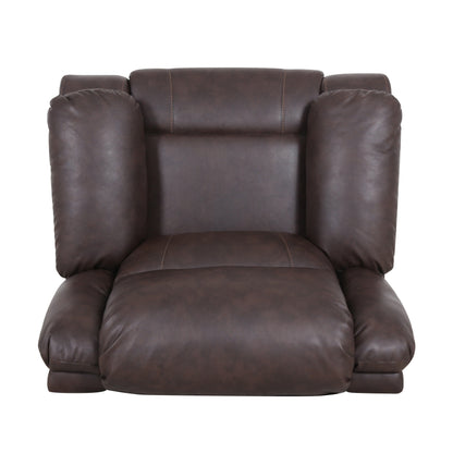Fauteuil inclinable pivotant en similicuir capitonné Malic par Christopher Knight Home