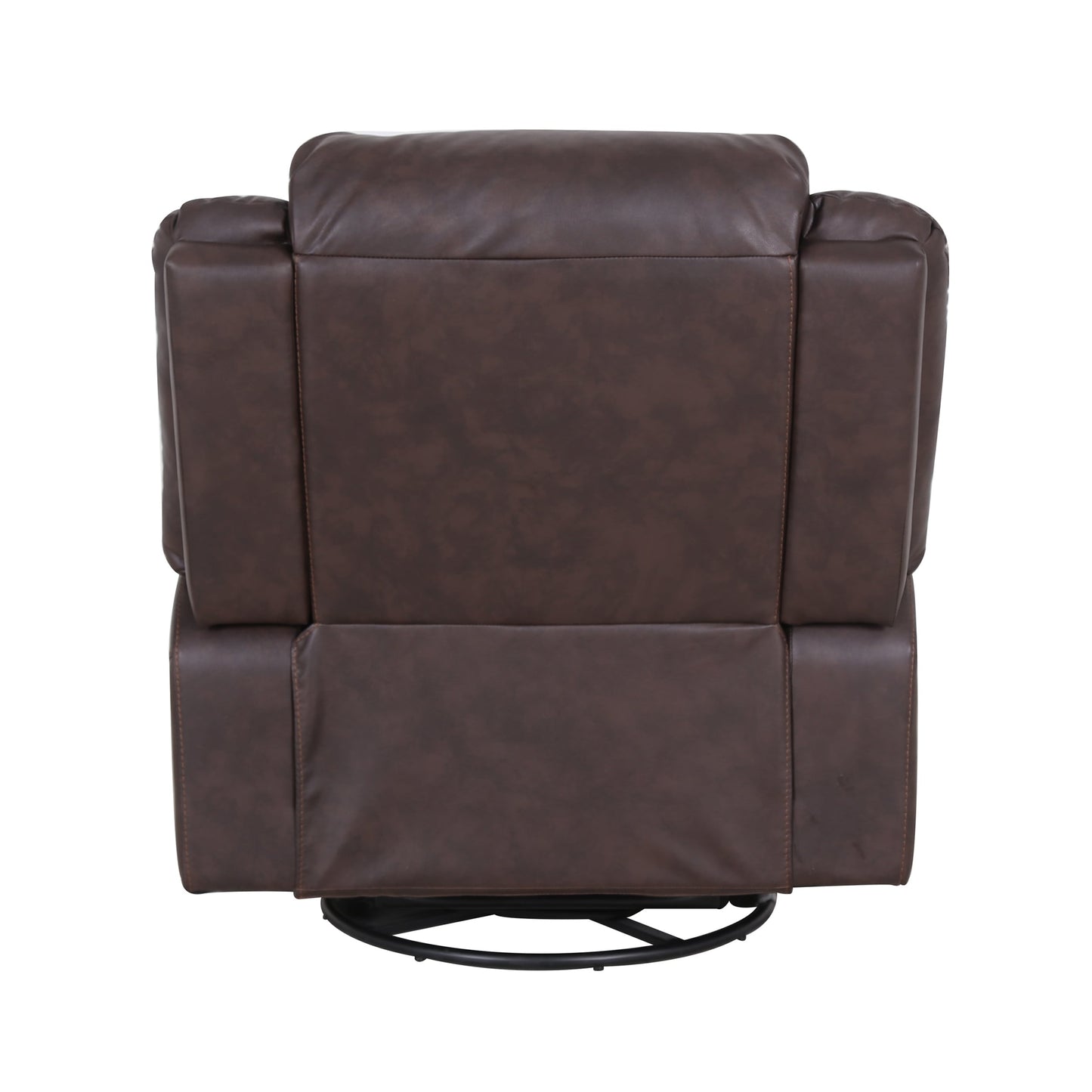Fauteuil inclinable pivotant en similicuir capitonné Malic par Christopher Knight Home