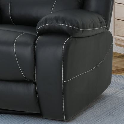 Fauteuil inclinable pivotant en similicuir capitonné Malic par Christopher Knight Home