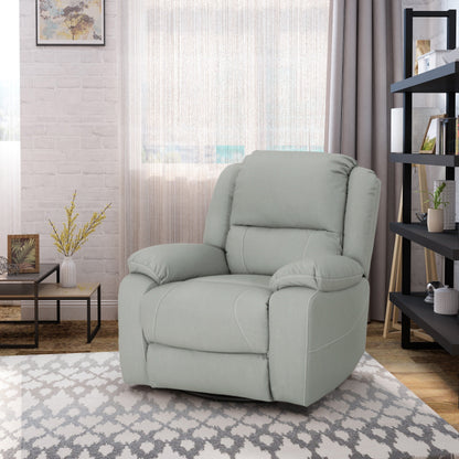 Fauteuil inclinable pivotant en similicuir capitonné Malic par Christopher Knight Home