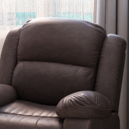 Fauteuil inclinable pivotant en similicuir capitonné Malic par Christopher Knight Home