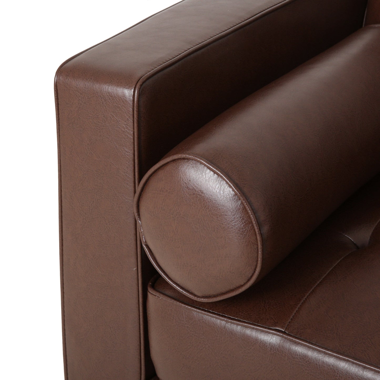 Canapé 3 places capitonné contemporain Malinta par Christopher Knight Home - 82,25 L x 33,00 l x 33,00 H