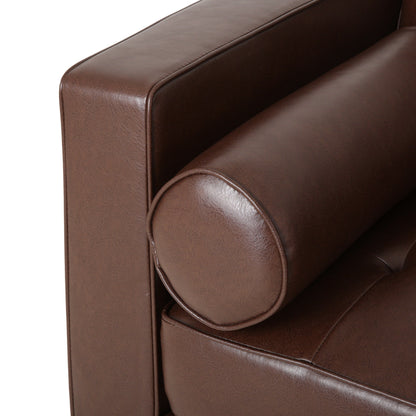 Canapé 3 places capitonné contemporain Malinta par Christopher Knight Home - 82,25 L x 33,00 l x 33,00 H