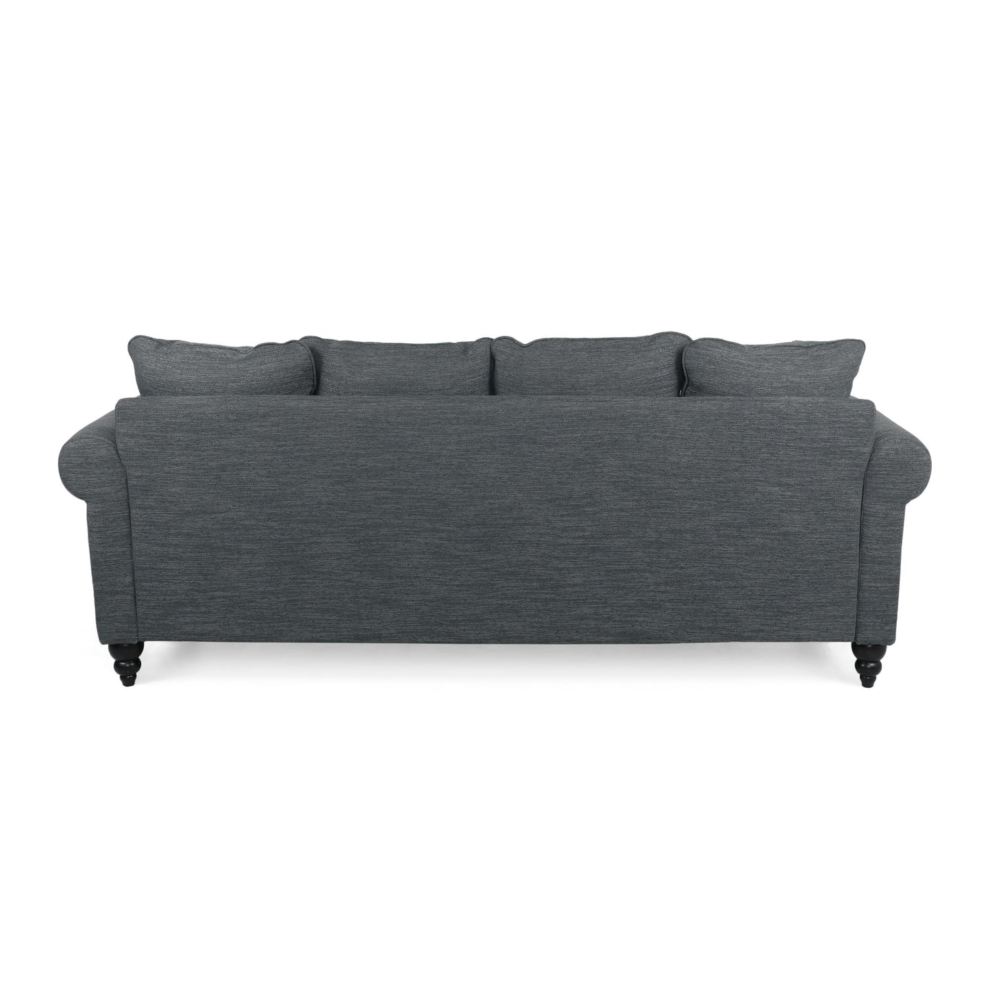 Canapé 3 places Manbow en tissu avec coussin et bordure cloutée par Christopher Knight Home