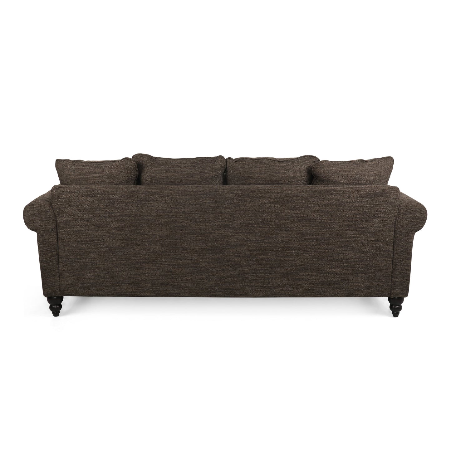 Canapé 3 places Manbow en tissu avec coussin et bordure cloutée par Christopher Knight Home