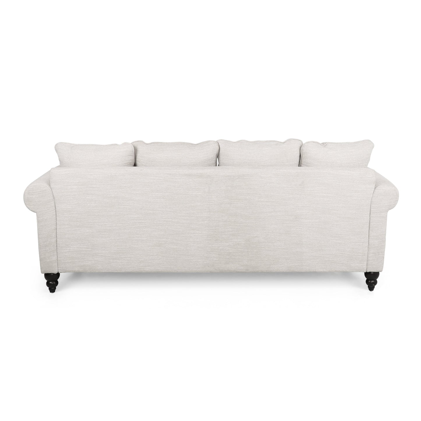 Canapé 3 places Manbow en tissu avec coussin et bordure cloutée par Christopher Knight Home