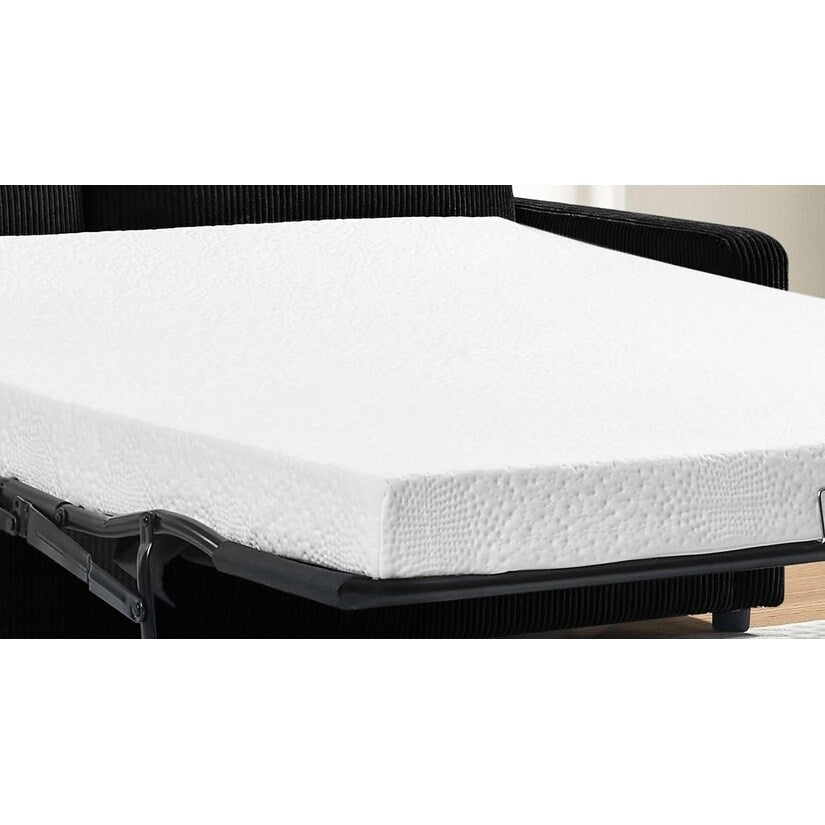 Canapé-lit Manchester en velours côtelé polyester 70 pouces avec accoudoirs carrés