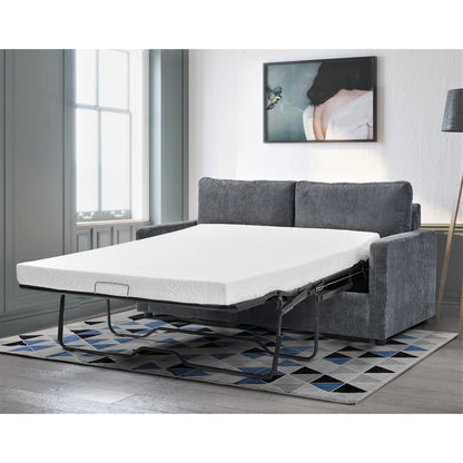 Canapé-lit Manchester en velours côtelé polyester 70 pouces avec accoudoirs carrés