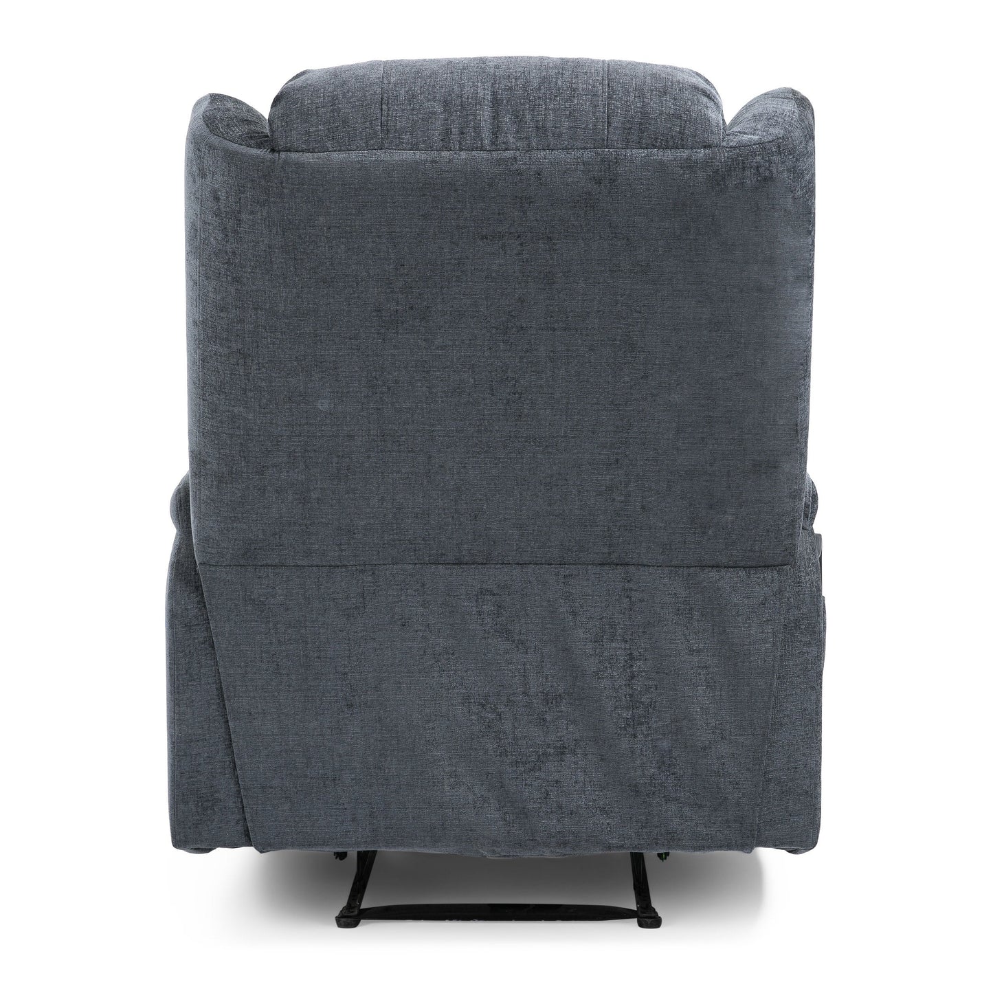 Fauteuil inclinable manuel avec 5 modes de massage, chauffage lombaire, deux porte-gobelets, télécommande et poche de rangement latérale