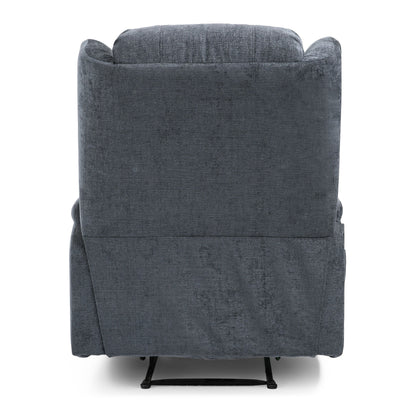 Fauteuil inclinable manuel avec 5 modes de massage, chauffage lombaire, deux porte-gobelets, télécommande et poche de rangement latérale