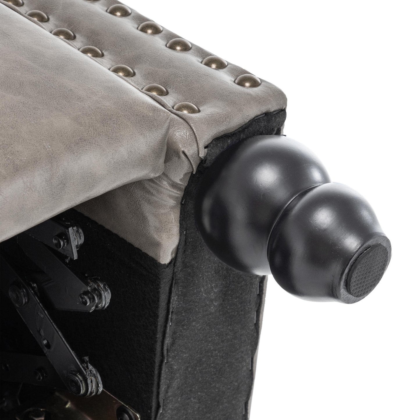 Ensemble de 2 fauteuils inclinables manuels avec garniture cloutée