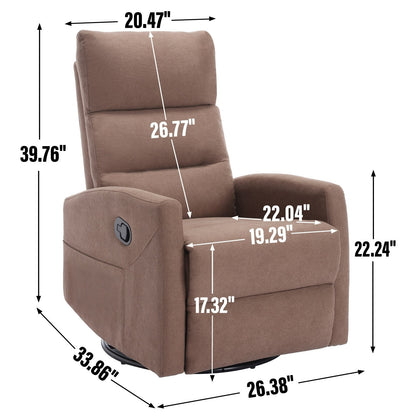 Fauteuil inclinable manuel avec bascule et pivot