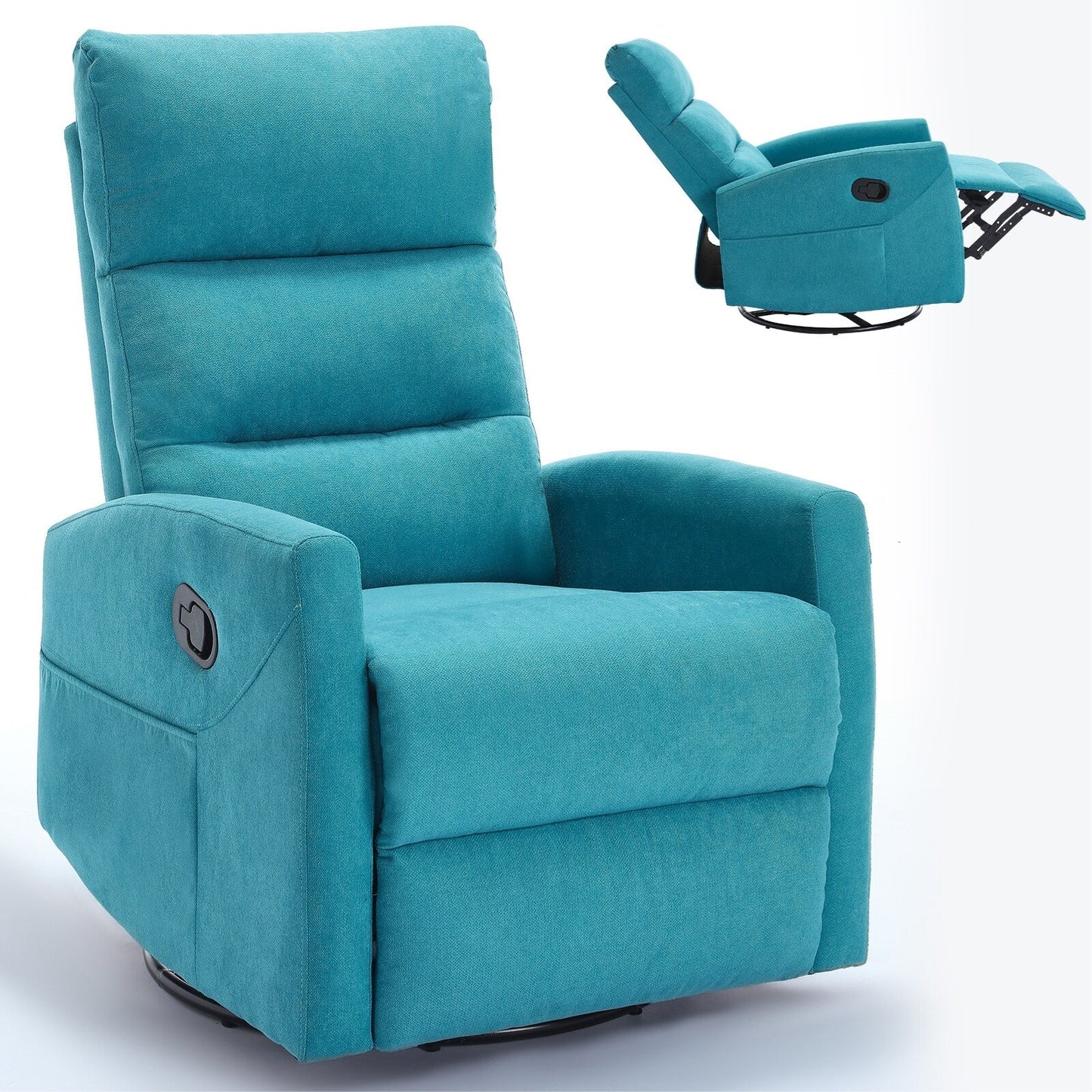 Fauteuil inclinable manuel avec bascule et pivot