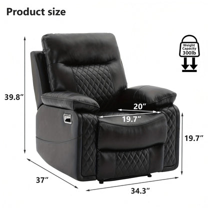 Fauteuil inclinable manuel, canapé inclinable simple confortable pour salon et chambre à coucher