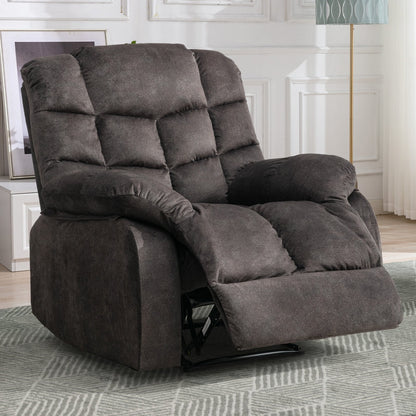 Canapé inclinable manuel en tissu respirant et rembourré pour le salon