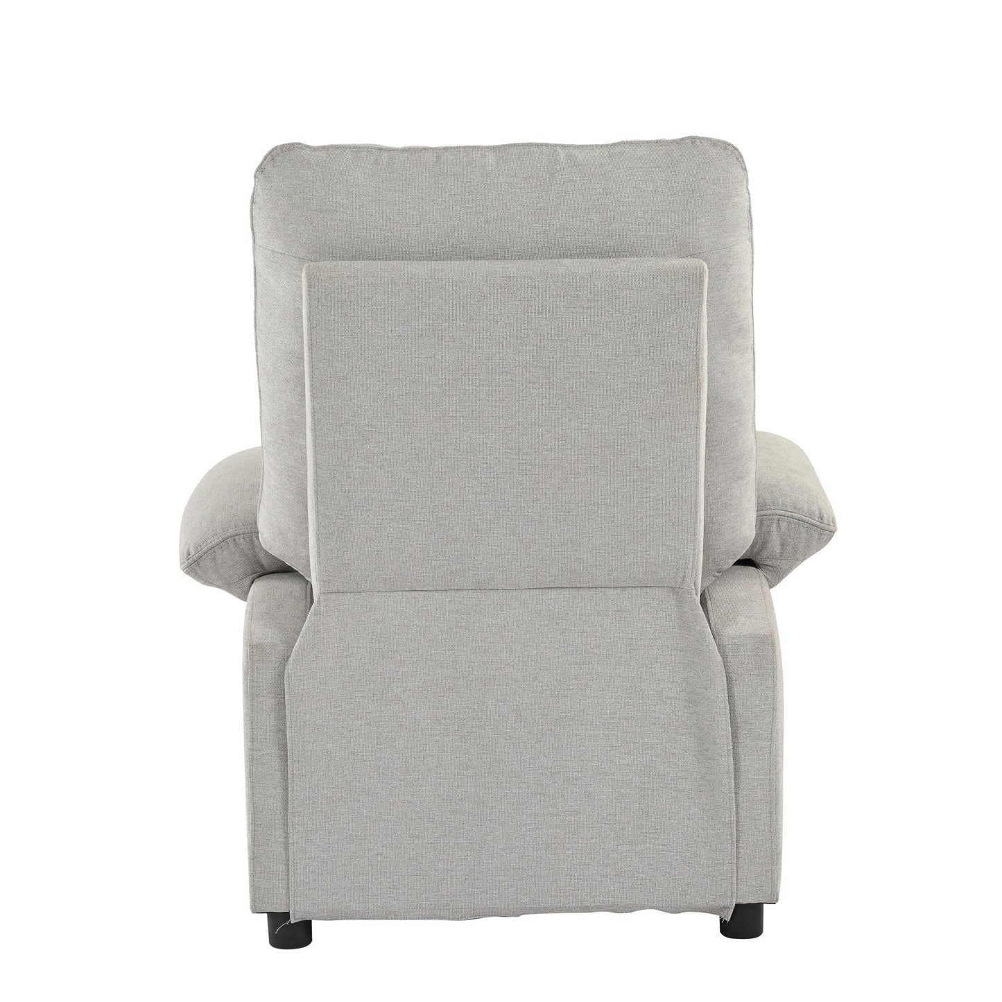 Fauteuil inclinable manuel avec massage chauffant, revêtement en tissu robuste et design portable pour une utilisation en salon