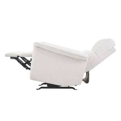 Fauteuil inclinable à bascule manuel pour adultes, fauteuil inclinable à bascule manuel, chaise de chambre d'enfant en tissu, fauteuil inclinable simple, accoudoirs larges