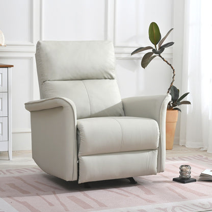 Fauteuil inclinable à bascule manuel pour adultes, fauteuil inclinable à bascule manuel, chaise de chambre d'enfant en tissu, fauteuil inclinable simple, accoudoirs larges