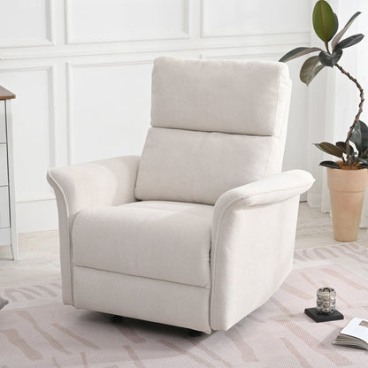 Fauteuil inclinable à bascule manuel pour adultes, fauteuil inclinable à bascule manuel, chaise de chambre d'enfant en tissu, fauteuil inclinable simple, accoudoirs larges