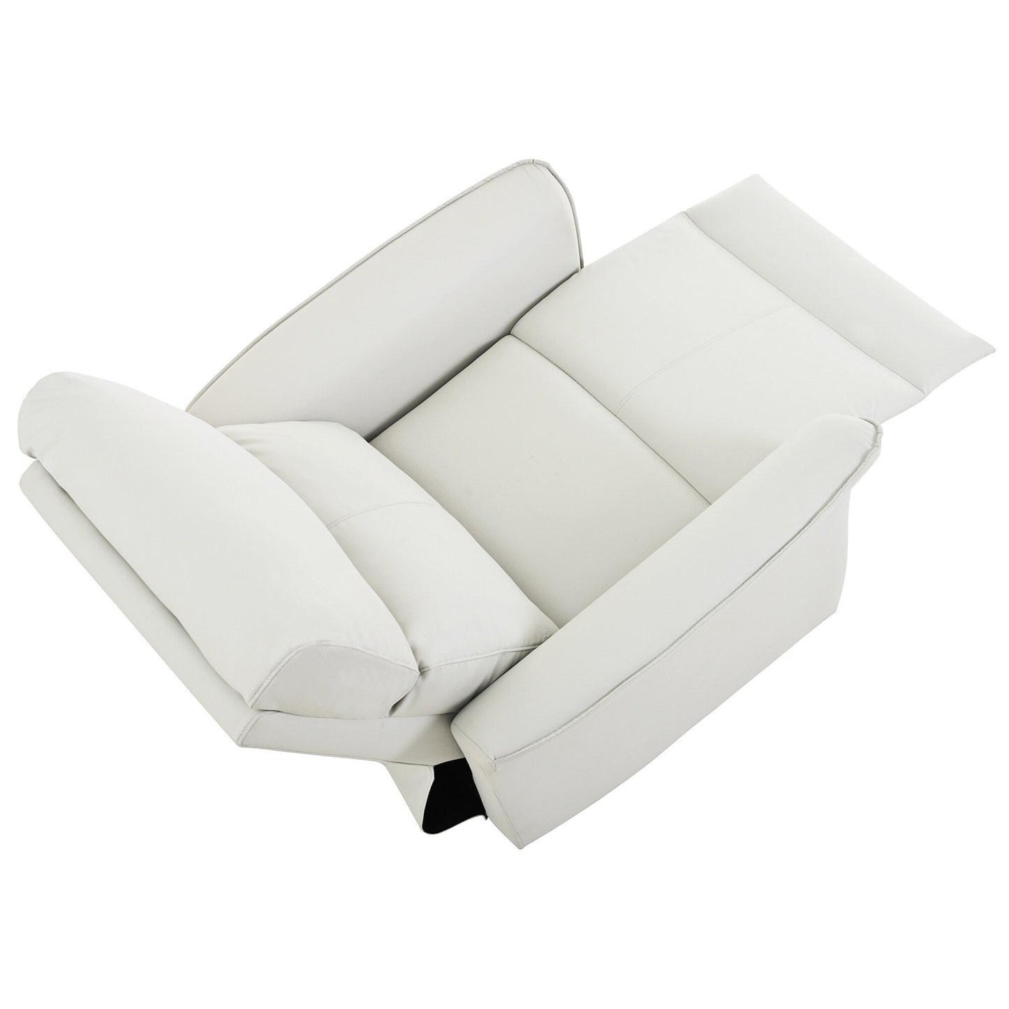 Fauteuil inclinable à bascule manuel pour adultes, fauteuil inclinable à bascule manuel, chaise de chambre d'enfant en tissu, fauteuil inclinable simple, accoudoirs larges