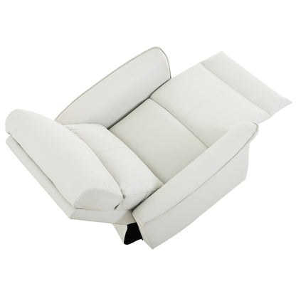 Fauteuil inclinable à bascule manuel pour adultes, fauteuil inclinable à bascule manuel, chaise de chambre d'enfant en tissu, fauteuil inclinable simple, accoudoirs larges