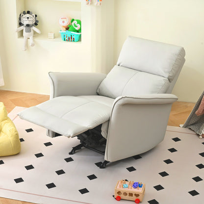 Fauteuil inclinable à bascule manuel pour adultes, fauteuil inclinable à bascule manuel, chaise de chambre d'enfant en tissu, fauteuil inclinable simple, accoudoirs larges
