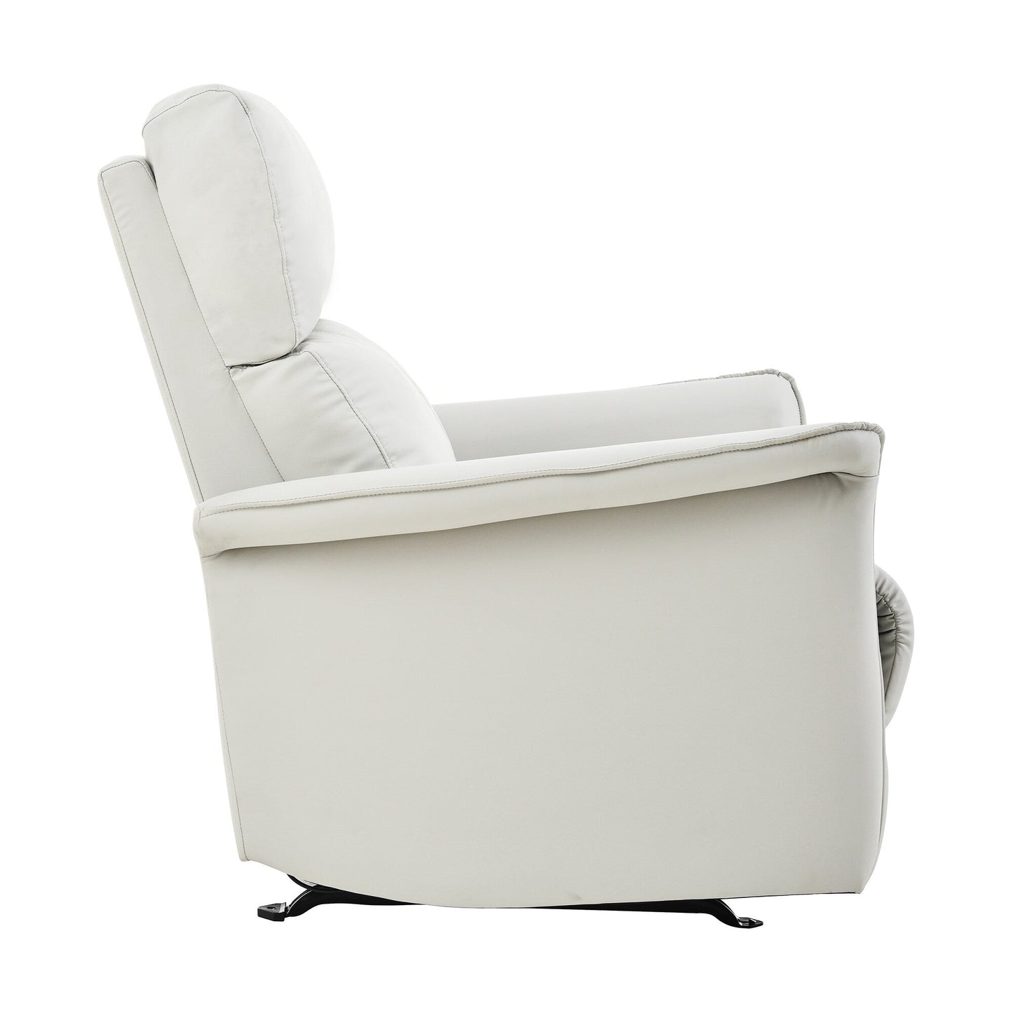 Fauteuil inclinable à bascule manuel pour adultes, fauteuil inclinable à bascule manuel, chaise de chambre d'enfant en tissu, fauteuil inclinable simple, accoudoirs larges