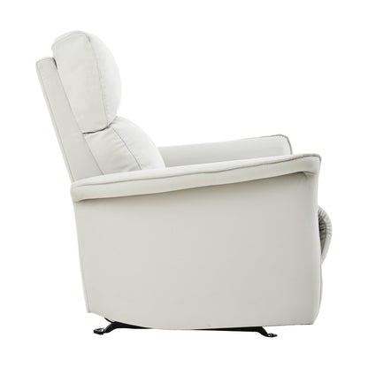 Fauteuil inclinable à bascule manuel pour adultes, fauteuil inclinable à bascule manuel, chaise de chambre d'enfant en tissu, fauteuil inclinable simple, accoudoirs larges