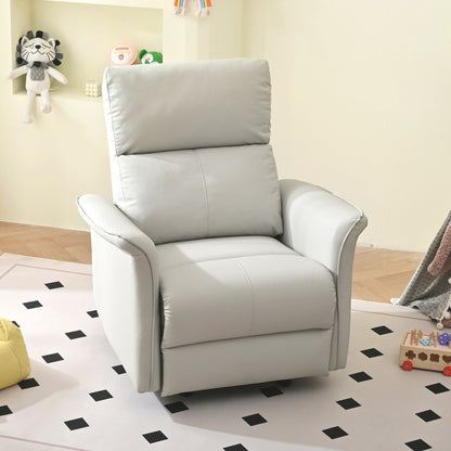 Fauteuil inclinable à bascule manuel pour adultes, fauteuil inclinable à bascule manuel, chaise de chambre d'enfant en tissu, fauteuil inclinable simple, accoudoirs larges
