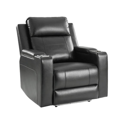 Fauteuil inclinable électrique Marion Classic 35,5 pouces de large avec porte-gobelet par HULALA HOME