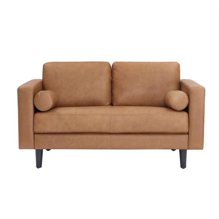 Canapé en cuir véritable du milieu du siècle pour salon, canapé de luxe, meubles pour maison, bureau, chambre à coucher