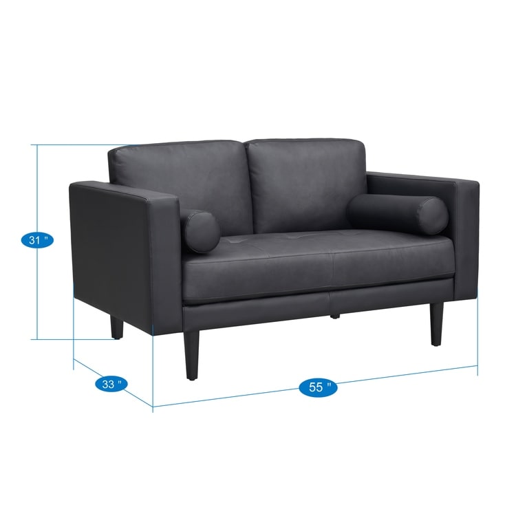 Canapé en cuir véritable du milieu du siècle pour salon, canapé de luxe, meubles pour maison, bureau, chambre à coucher