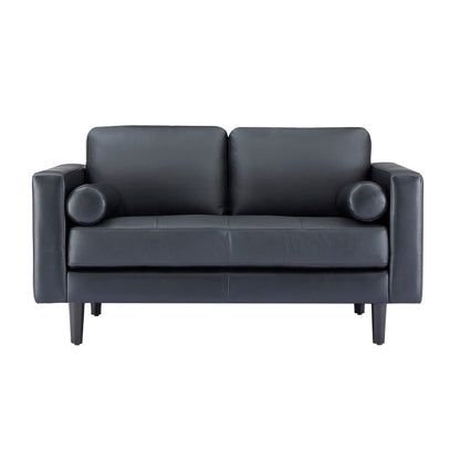 Canapé en cuir véritable du milieu du siècle pour salon, canapé de luxe, meubles pour maison, bureau, chambre à coucher