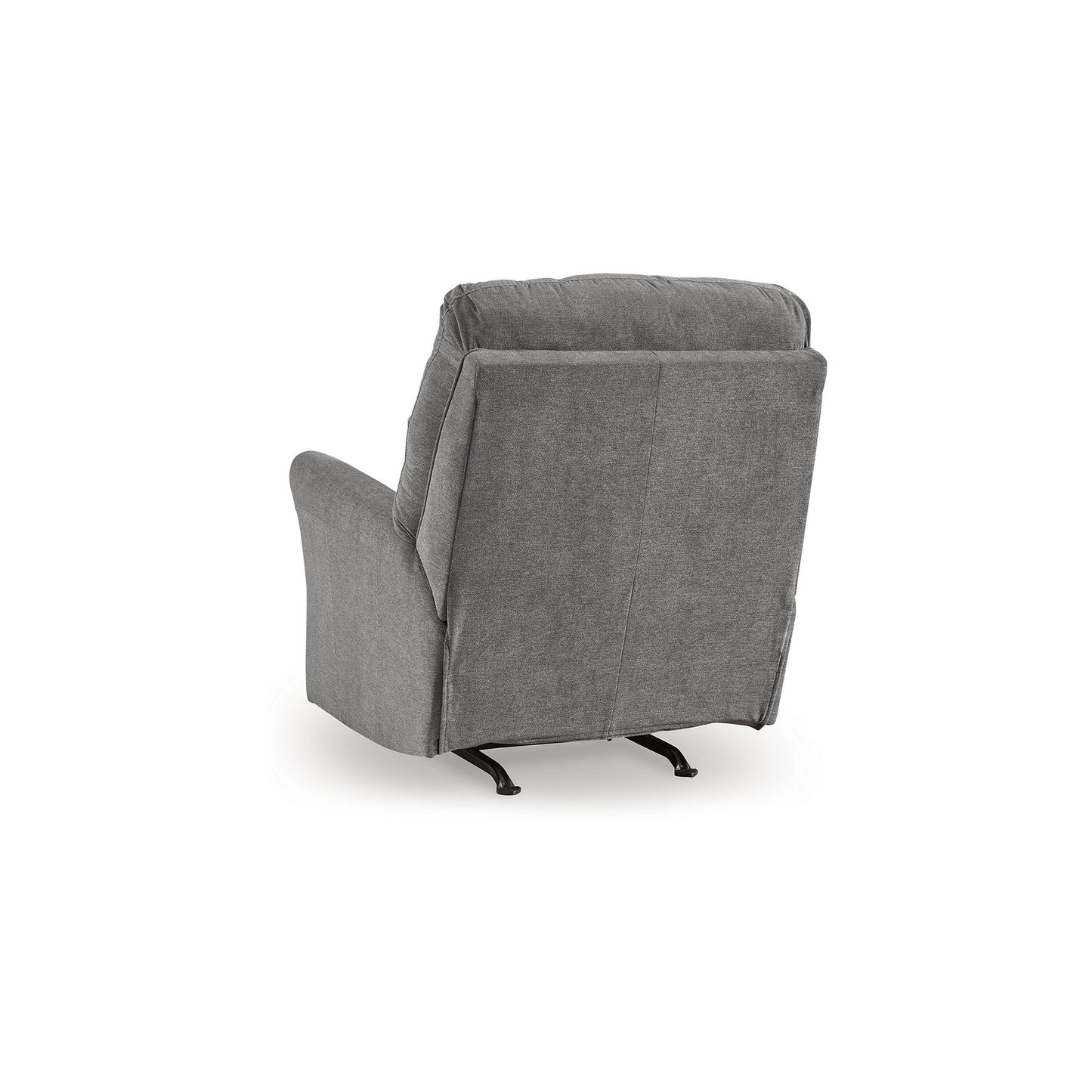 Fauteuil inclinable manuel Marlow, mouvement de bascule, polyester gris