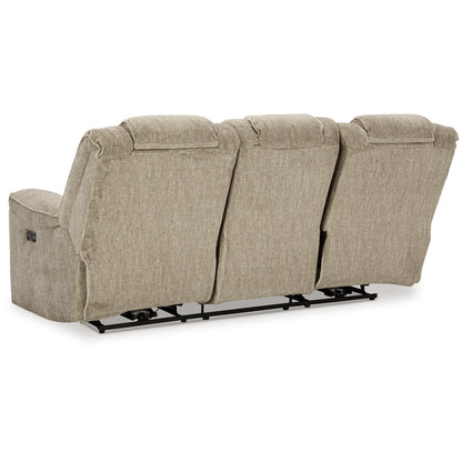 Canapé inclinable Marsh Power, appui-tête réglable, LED, beige, 86 pouces