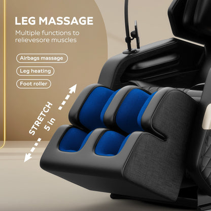 Fauteuil de massage inclinable à gravité zéro