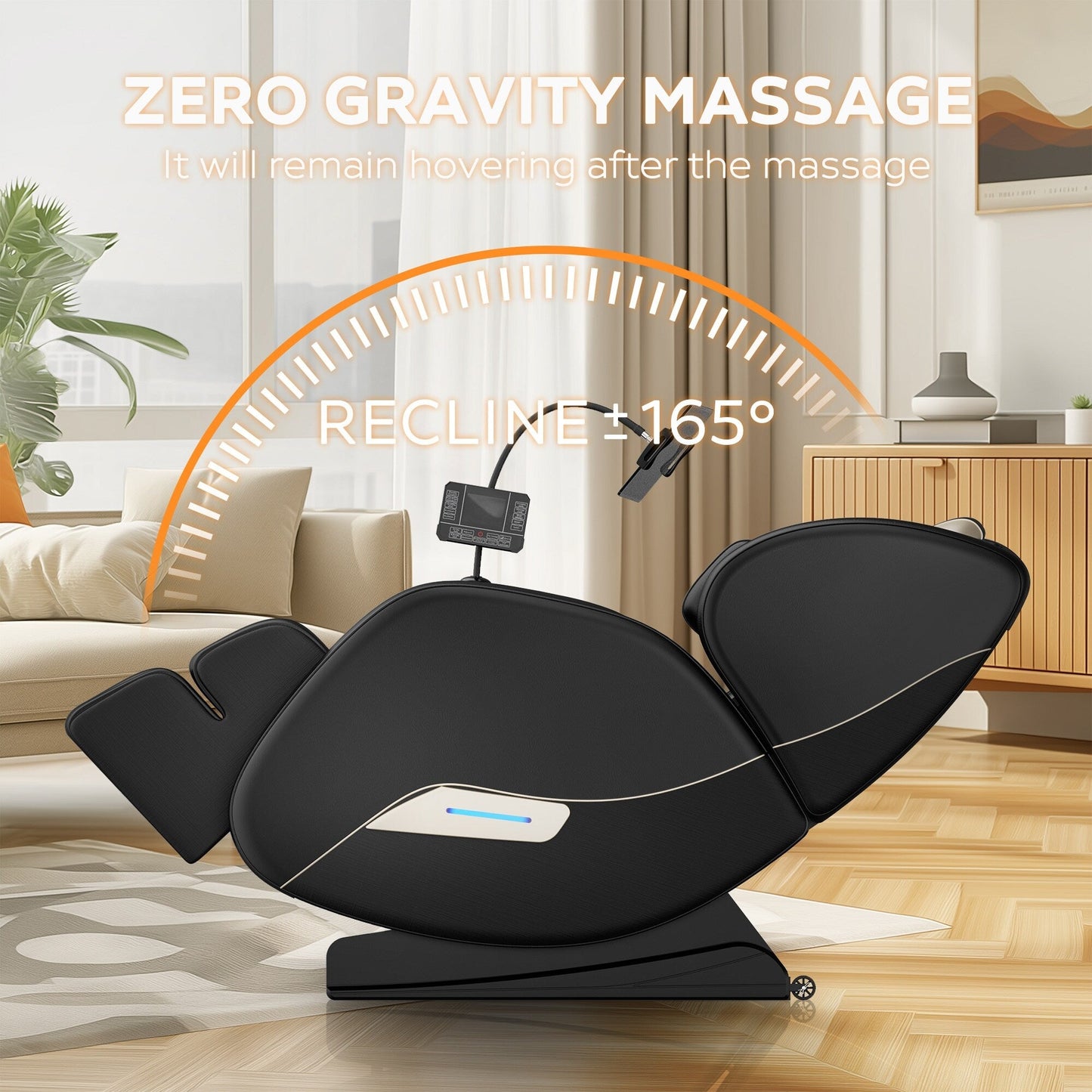 Fauteuil de massage inclinable à gravité zéro