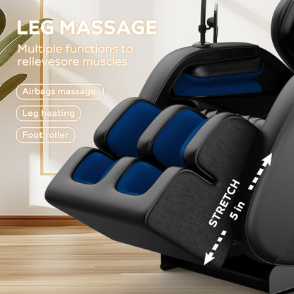 Fauteuil de massage inclinable à gravité zéro