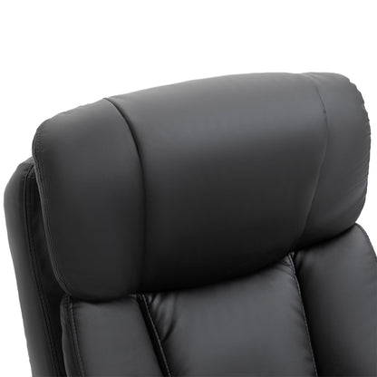 Fauteuil inclinable massant avec ottoman et vibration à 10 points
