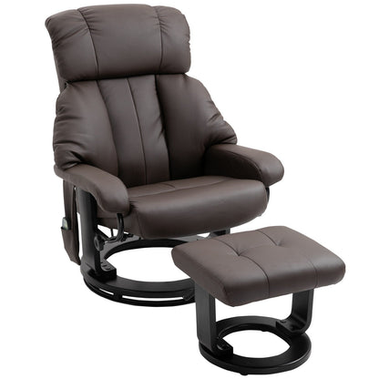 Fauteuil inclinable de massage avec pouf