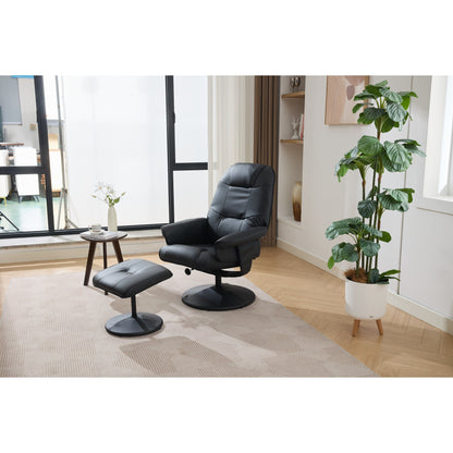 Fauteuil inclinable de massage avec pouf