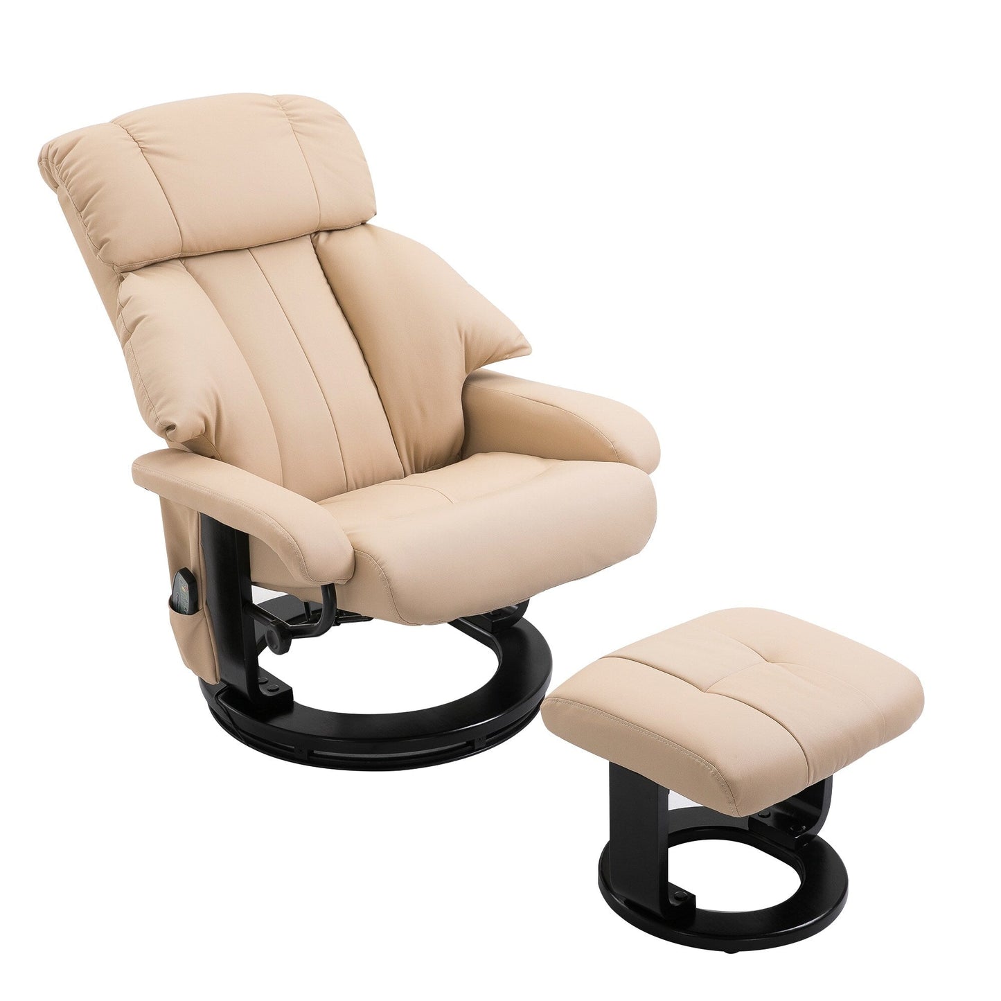 Fauteuil inclinable de massage avec pouf