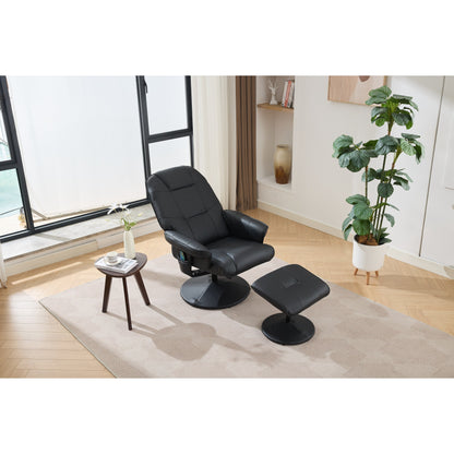 Fauteuil inclinable de massage avec pouf