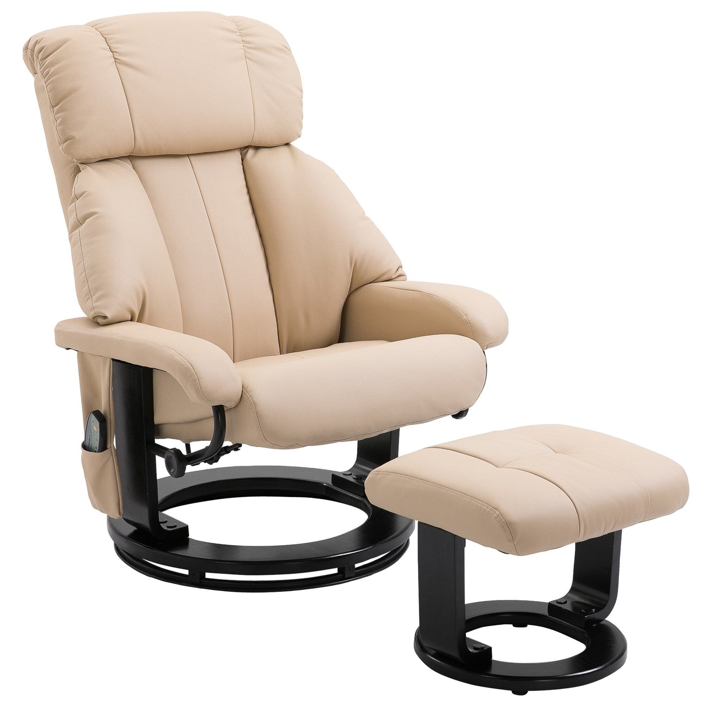 Fauteuil inclinable de massage avec pouf