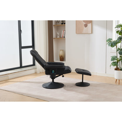 Fauteuil inclinable de massage avec pouf