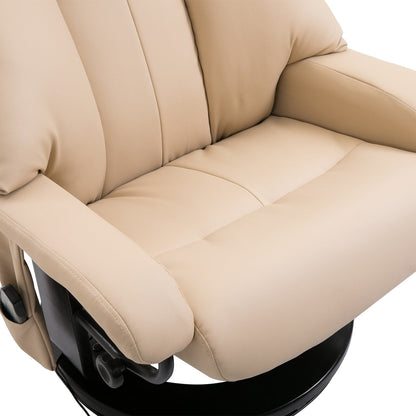 Fauteuil inclinable de massage avec pouf