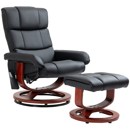 Fauteuil inclinable de massage avec pouf